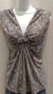 THE LIMITED gray reptile print top